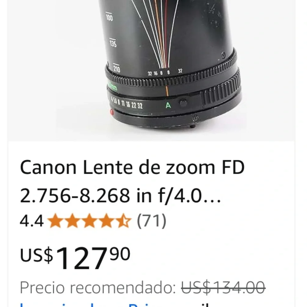Canon Black Zoom Lens for Cameras
